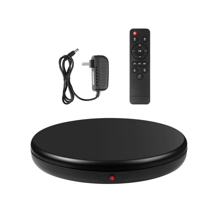 PULUZ 45cm Remote Control Adjusting Speed Rotating Turntable Display Stand, Black, Load 100kg(US Plug) - Camera Accessories by PULUZ | Online Shopping UK | buy2fix