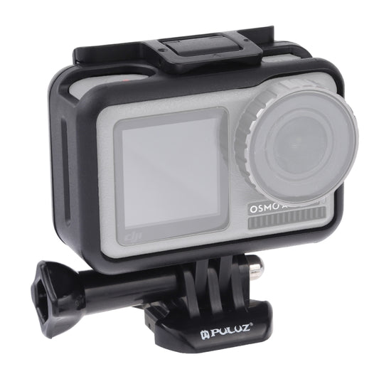 PULUZ Standard Border Frame ABS Protective Cage for DJI Osmo Action, with Buckle Basic Mount & Screw(Black) - DJI & GoPro Accessories by PULUZ | Online Shopping UK | buy2fix