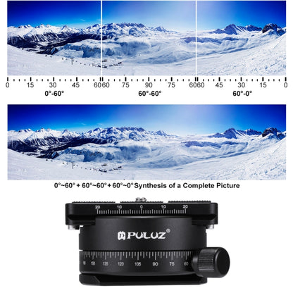 PULUZ Aluminum Alloy 360 Degree Rotation Panorama Ball Head with Quick Release Plate for Camera Tripod Head - Camera Accessories by PULUZ | Online Shopping UK | buy2fix
