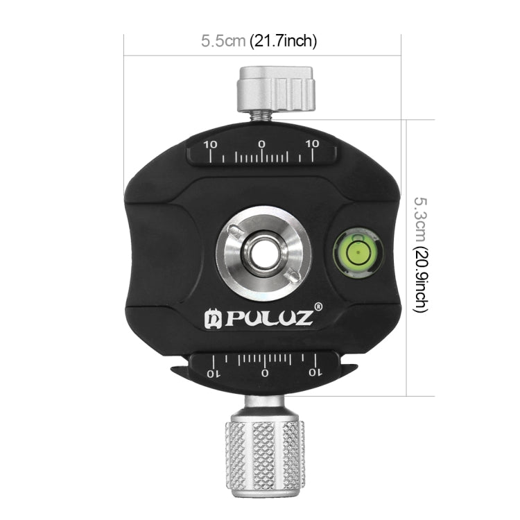 PULUZ Aluminum Alloy Quick Release Plate for Panoramic Head(Grey) - Camera Accessories by PULUZ | Online Shopping UK | buy2fix