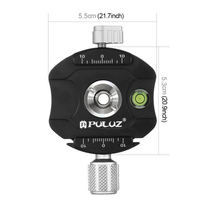 PULUZ Aluminum Alloy Quick Release Plate for Panoramic Head(Grey) - Camera Accessories by PULUZ | Online Shopping UK | buy2fix