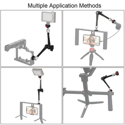 PULUZ 11 inch Aluminium Alloy Adjustable Articulating Friction Magic Arm - Camera Accessories by PULUZ | Online Shopping UK | buy2fix