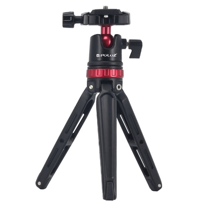 PULUZ Pocket Mini Adjustable Metal Desktop Tripod Mount with 360 Degree Ball Head for DSLR & Digital Cameras, Adjustable Height: 11-20.2cm(Red) - Camera Accessories by PULUZ | Online Shopping UK | buy2fix