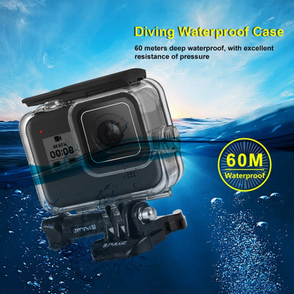 PULUZ 60m Underwater Depth Diving Case Waterproof Camera Housing for GoPro HERO8 Black - DJI & GoPro Accessories by PULUZ | Online Shopping UK | buy2fix