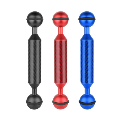 PULUZ 5 inch 13cm Length 20.8mm Diameter Dual Balls Carbon Fiber Floating Arm, Ball Diameter: 25mm(Red) by PULUZ