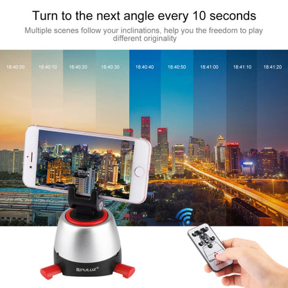 PULUZ Electronic 360 Degree Rotation Panoramic Head with Remote Controller for Smartphones, GoPro, DSLR Cameras(Red) - Camera Accessories by PULUZ | Online Shopping UK | buy2fix