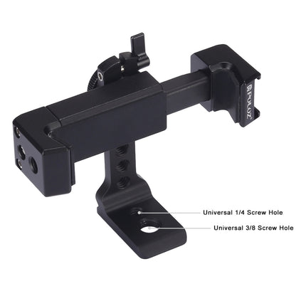 PULUZ 360 Degree Rotating Universal Horizontal Vertical Shooting Phone Metal Clamp Holder Bracket, For iPhone, Galaxy, Huawei, Xiaomi, Sony, HTC, Google and other Smartphones - Desktop Holder by PULUZ | Online Shopping UK | buy2fix