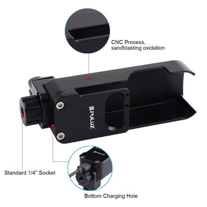 PULUZ Housing Shell CNC Aluminum Alloy Protective Cover for DJI OSMO Pocket(Black) - Mount & Holder by PULUZ | Online Shopping UK | buy2fix