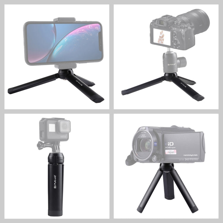 PULUZ Mini Pocket Metal Desktop Tripod Mount with 1/4 inch Screw for DSLR & Digital Cameras, Load: 10kg - Camera Accessories by PULUZ | Online Shopping UK | buy2fix