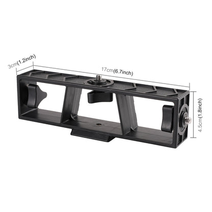 PULUZ Live Broadcast Multi-camera Stand Clip Bracket Holder with 3 x 1/4 inch Threads Screw(Black) - Consumer Electronics by PULUZ | Online Shopping UK | buy2fix