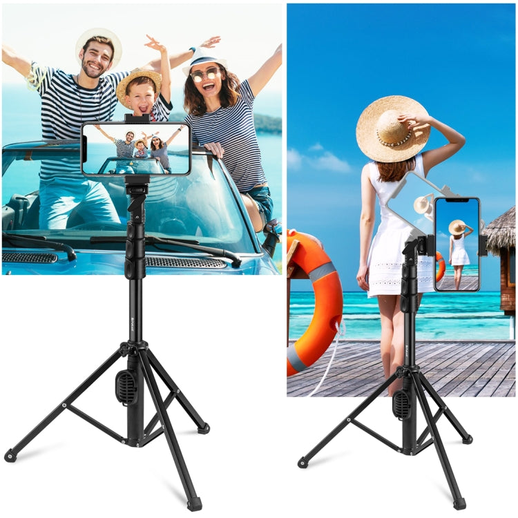 PULUZ  Bluetooth Shutter Remote Selfie Stick Tripod Mount Holder for Vlogging Live Broadcast - Camera Accessories by PULUZ | Online Shopping UK | buy2fix