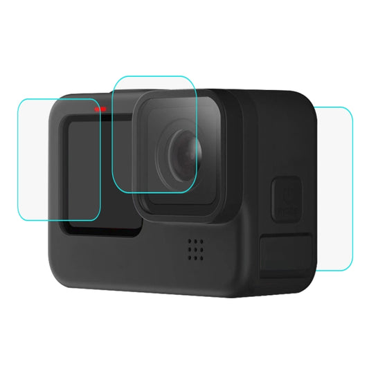 PULUZ for GoPro HERO12 Black /11 Black /10 Black /9 Black Lens + LCD Display 9H 2.5D Tempered Glass Film by PULUZ