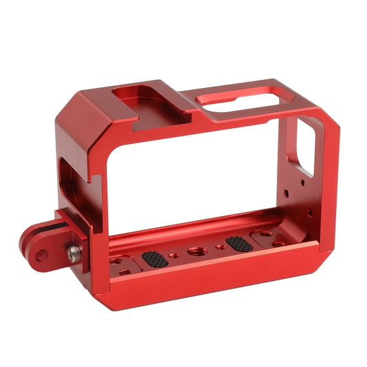 PULUZ Aluminum alloy Frame Mount Protective Case Cage with Cold Shoe Base Slot & Tripod Base Adapter for Insta360 One R(Red) by PULUZ