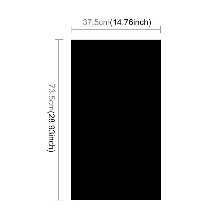 PULUZ Photography Background PVC Paper for Studio Tent Box, Size: 73.5cm x 36cm(Black) - Camera Accessories by PULUZ | Online Shopping UK | buy2fix