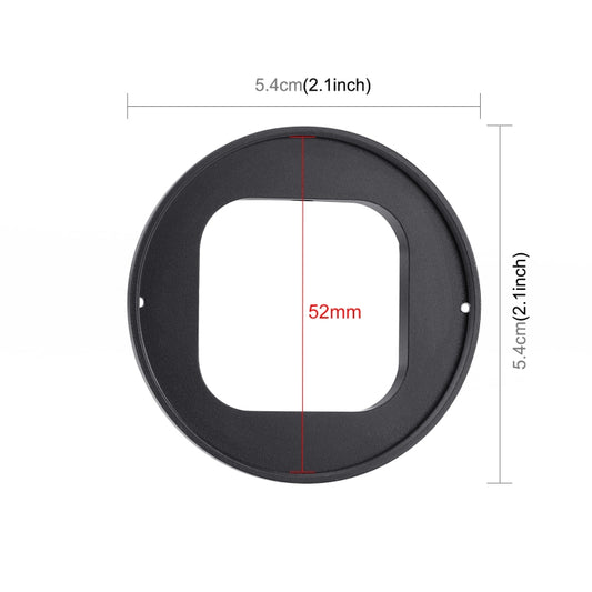 PULUZ 52mm UV Lens Filter for GoPro HERO12 Black /11 Black Mini /11 Black /10 Black /9 Black, with Adapter Ring by PULUZ