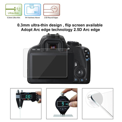 PULUZ 2.5D 9H Tempered Glass Film for Canon 100D, Compatible with Canon 100D / M3 / G1X2 - Camera Accessories by PULUZ | Online Shopping UK | buy2fix
