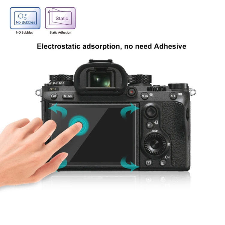 PULUZ 2.5D 9H Tempered Glass Film for Sony ILCE-9 (A9), Compatible with Sony RX100/II/III/IV/V/IV / A99 / HX400 / H300 / A99II / A7RIII / A7RII / A77II / RX10II / WX500 / HX90V, Samsung WB1100 / EX2F, Olympian VH-410 - Camera Accessories by PULUZ | Online Shopping UK | buy2fix