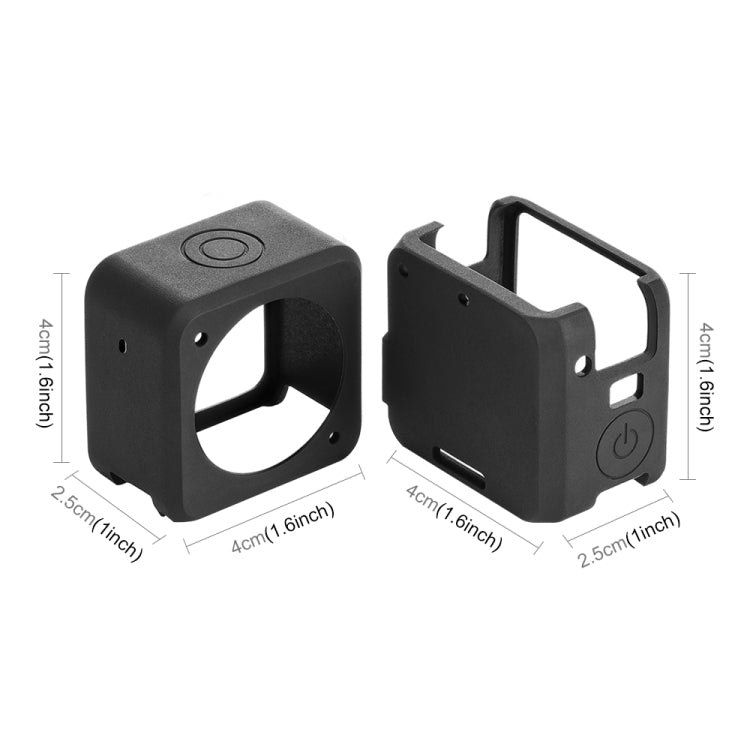 PULUZ Split Silicone Protective Case for DJI Action 2(Black) - DJI & GoPro Accessories by PULUZ | Online Shopping UK | buy2fix