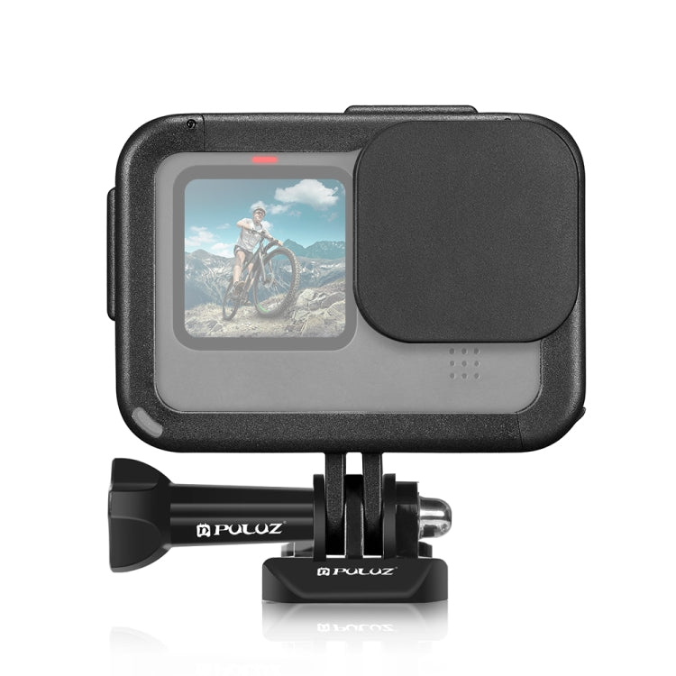 PULUZ Chargeable PA Frame Mount Cage with Cold Shoe Base Slot for Gopro Hero11 Black / HERO10 / 9 Black(Black) - DJI & GoPro Accessories by PULUZ | Online Shopping UK | buy2fix