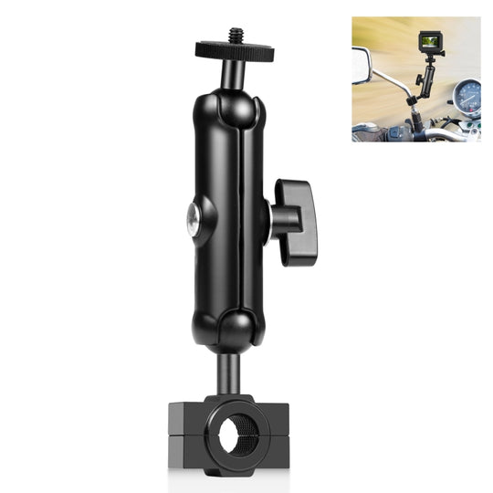 Support de moto PULUZ pour rétroviseur, support fixe pour GoPro et autres caméras d'action (noir)