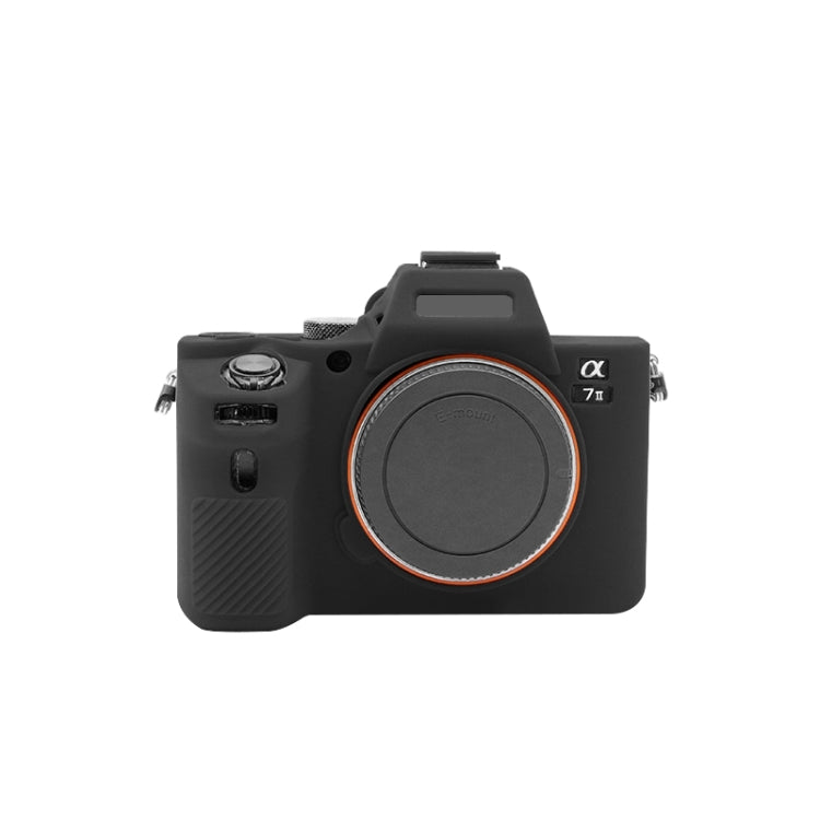 PULUZ Soft Silicone Protective Case for Sony ILCE-7MII / 7SMII / 7RMII(Black) - Camera Accessories by PULUZ | Online Shopping UK | buy2fix