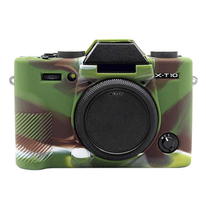 PULUZ Soft Silicone Protective Case for FUJIFILM X-T20(Camouflage) - Camera Accessories by PULUZ | Online Shopping UK | buy2fix