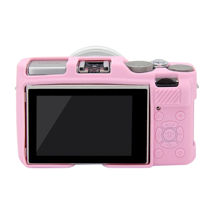 PULUZ Soft Silicone Protective Case for FUJIFILM X-A3 / X-A10(Pink) - Camera Accessories by PULUZ | Online Shopping UK | buy2fix