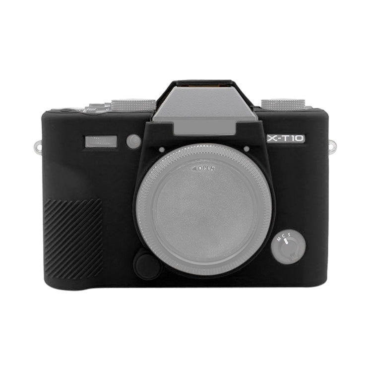 PULUZ Soft Silicone Protective Case for FUJIFILM XT10(Black) - Camera Accessories by PULUZ | Online Shopping UK | buy2fix