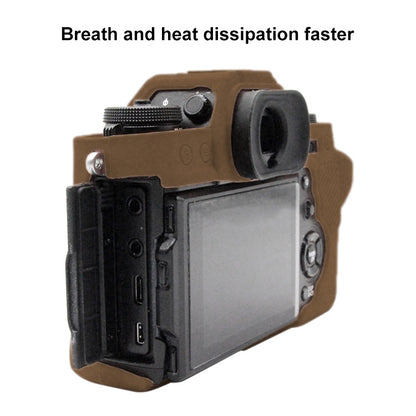 PULUZ Soft Silicone Protective Case for FUJIFILM XT3(Coffee) - Camera Accessories by PULUZ | Online Shopping UK | buy2fix