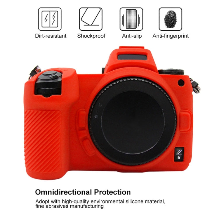 PULUZ Soft Silicone Protective Case for Nikon Z6 / Z7(Red) - Camera Accessories by PULUZ | Online Shopping UK | buy2fix