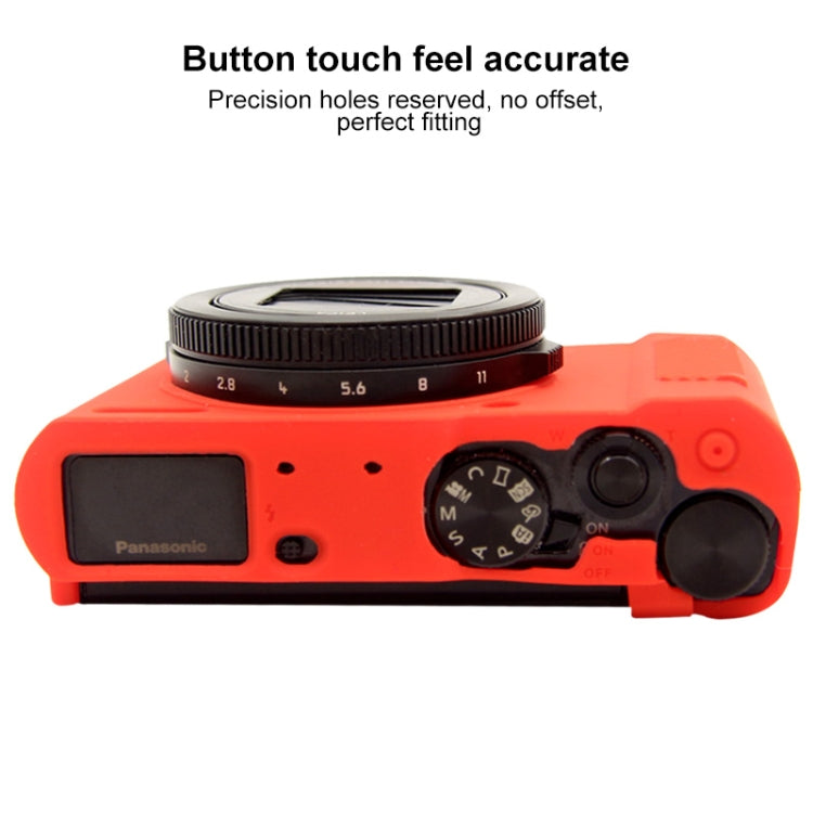 PULUZ Soft Silicone Protective Case for Panasonic Lumix  LX10(Red) - Camera Accessories by buy2fix | Online Shopping UK | buy2fix