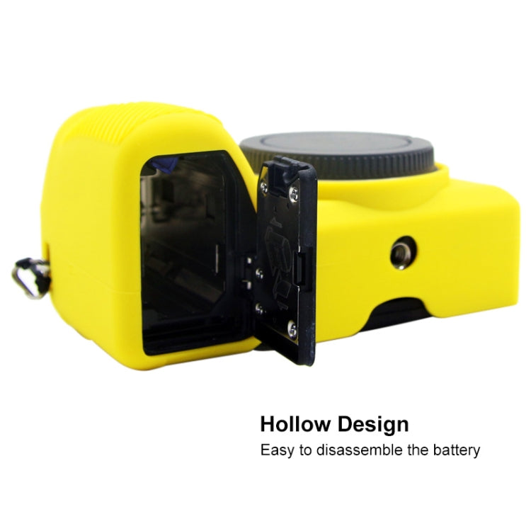 PULUZ Soft Silicone Protective Case for Sony A6600 / ILCE-6600 (Yellow) - Camera Accessories by buy2fix | Online Shopping UK | buy2fix