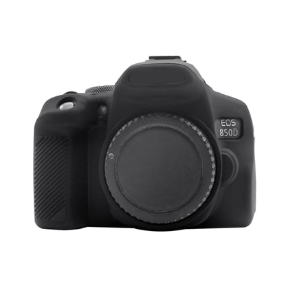 PULUZ Soft Silicone Protective Case for Canon EOS 850D(Black) - Camera Accessories by PULUZ | Online Shopping UK | buy2fix