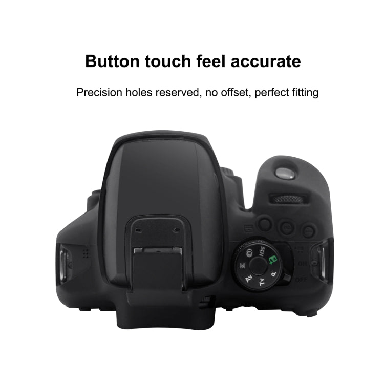 PULUZ Soft Silicone Protective Case for Canon EOS 850D(Black) - Camera Accessories by PULUZ | Online Shopping UK | buy2fix