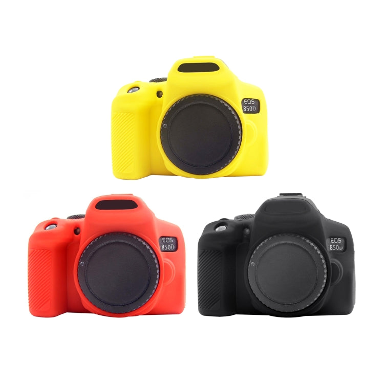 PULUZ Soft Silicone Protective Case for Canon EOS 850D(Red) - Camera Accessories by PULUZ | Online Shopping UK | buy2fix