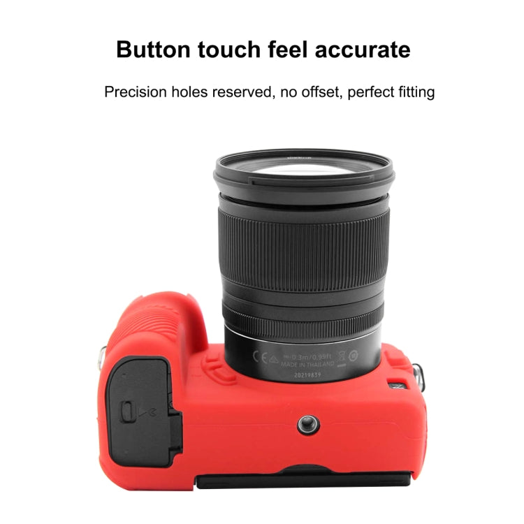 PULUZ Soft Silicone Protective Case for Nikon Z6 II(Red) - Camera Accessories by PULUZ | Online Shopping UK | buy2fix