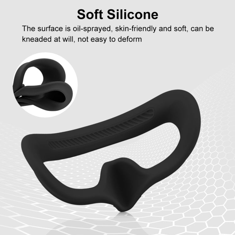 For DJI Avata Goggles 2 PULUZ Flying Eye Mask Silicone Protective Case(Black) - DJI & GoPro Accessories by PULUZ | Online Shopping UK | buy2fix