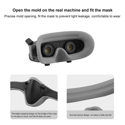 For DJI Avata Goggles 2 PULUZ Flying Eye Mask Silicone Protective Case (Grey) - DJI & GoPro Accessories by PULUZ | Online Shopping UK | buy2fix