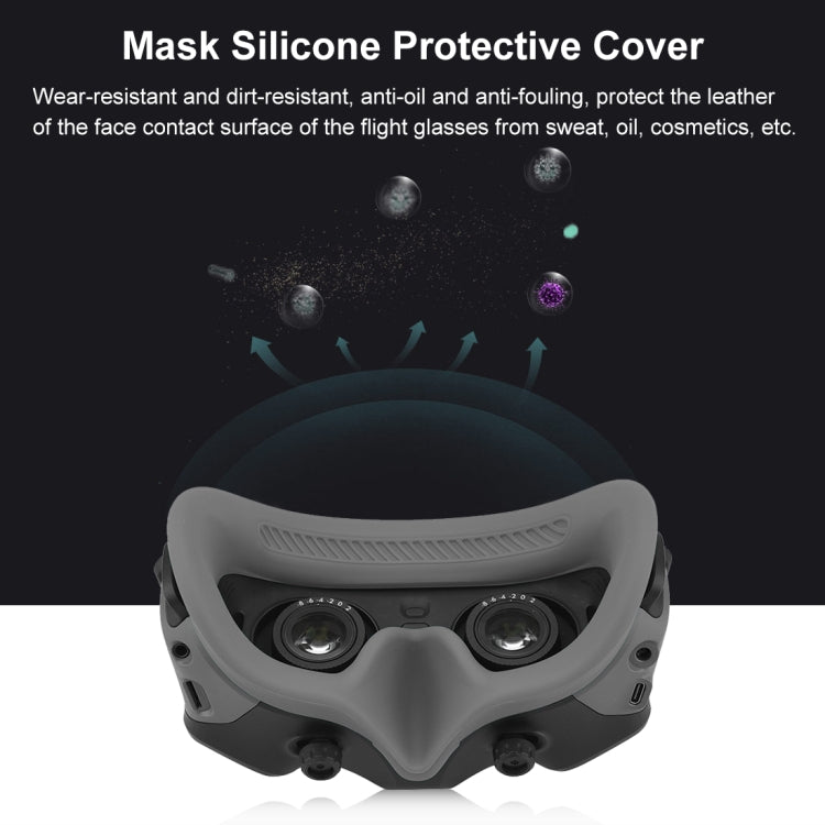 For DJI Avata Goggles 2 PULUZ Flying Eye Mask Silicone Protective Case (Grey) - DJI & GoPro Accessories by PULUZ | Online Shopping UK | buy2fix