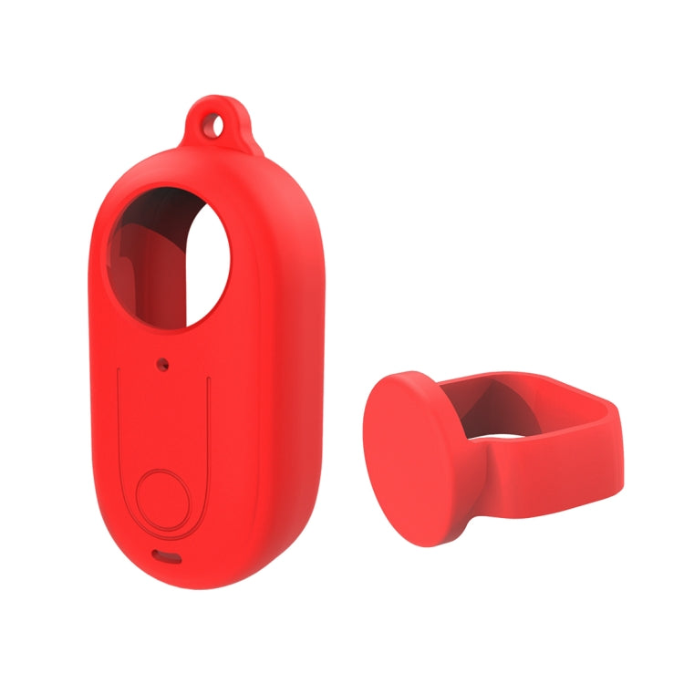 For Insta360 GO 3 PULUZ Camera Silicone Case with Lens  Cover (Red) - Case & Bags by PULUZ | Online Shopping UK | buy2fix