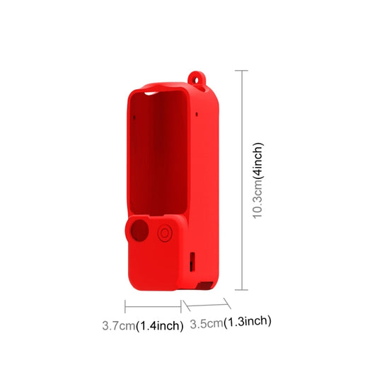 For DJI OSMO Pocket 3 PULUZ 3 in 1 Silicone Cover Case Set (Red) by PULUZ