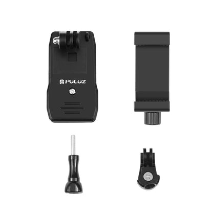 PULUZ 4 in 1 360 Degree Rotating Backpack Hat QR Clip Rec-mounts with Phone Clamp Kit - DJI & GoPro Accessories by PULUZ | Online Shopping UK | buy2fix