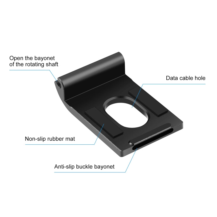 For GoPro Hero11 Black Mini PULUZ Metal Battery Side Interface Cover (Black) - Repair & Spare Parts by PULUZ | Online Shopping UK | buy2fix