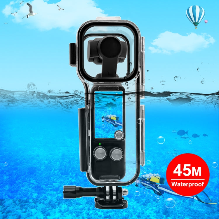 For DJI Osmo Pocket 3 PULUZ 45m Underwater Waterproof Housing Diving Case (Transparent) - Case & Bags by PULUZ | Online Shopping UK | buy2fix