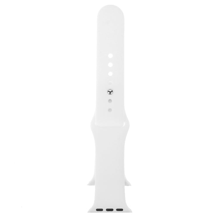 For Apple Watch Sport 42mm High-performance Longer Rubber Sport Watch Band with Pin-and-tuck Closure(White) by buy2fix