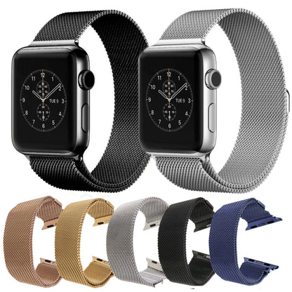 For Apple Watch 38mm Milanese Loop Magnetic Stainless Steel Watch Band(Rose Gold) by buy2fix