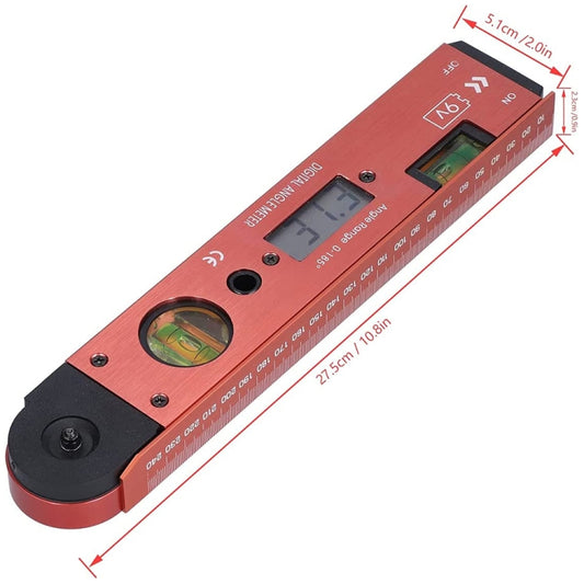 Digital LCD Display Angle Meter with Spirit Level by buy2fix