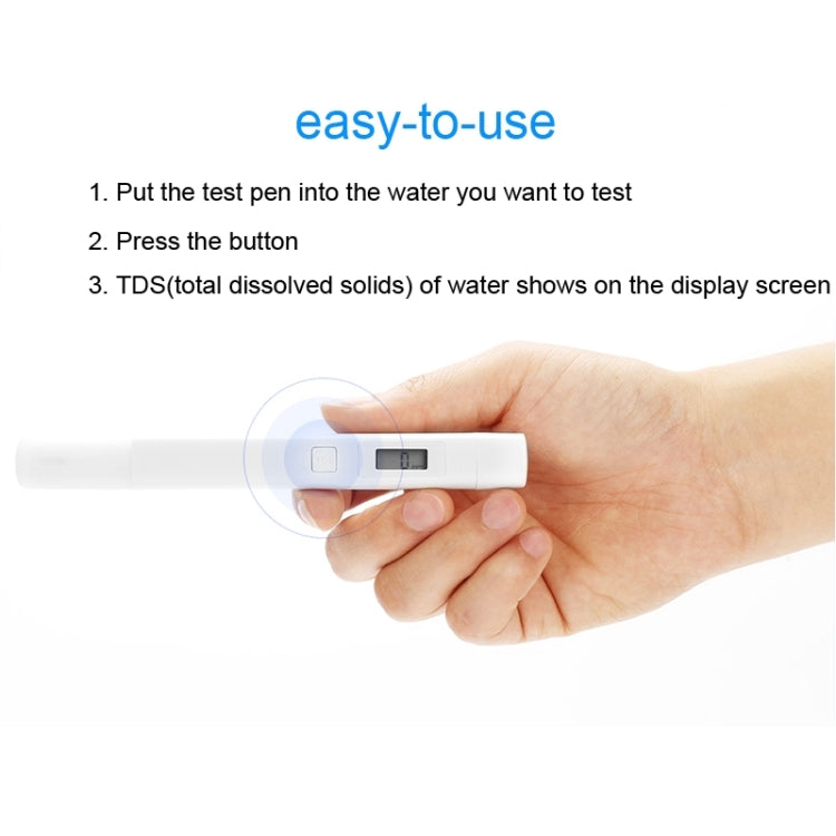 Original Xiaomi Superb Accurate Mini Exquisite Easy-to-use Water Purity Tester Water Quality TDS Tester(White) - Consumer Electronics by Xiaomi | Online Shopping UK | buy2fix