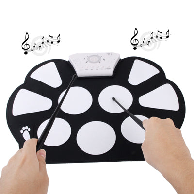 W758 USB 2.0 MIDI Soft Roll-up Drum Kit, Size: 38.2 x 27.6cm by buy2fix