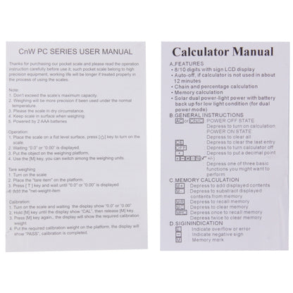 2 in 1 Electronic Pocket 1000g x 0.1g Jewelry Digital Scale Balance + Calculator with Digits LCD Display by buy2fix